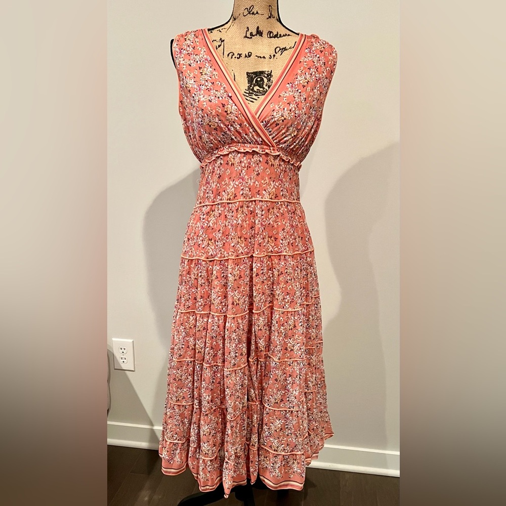 Max Studio Mid Length Floral Dress